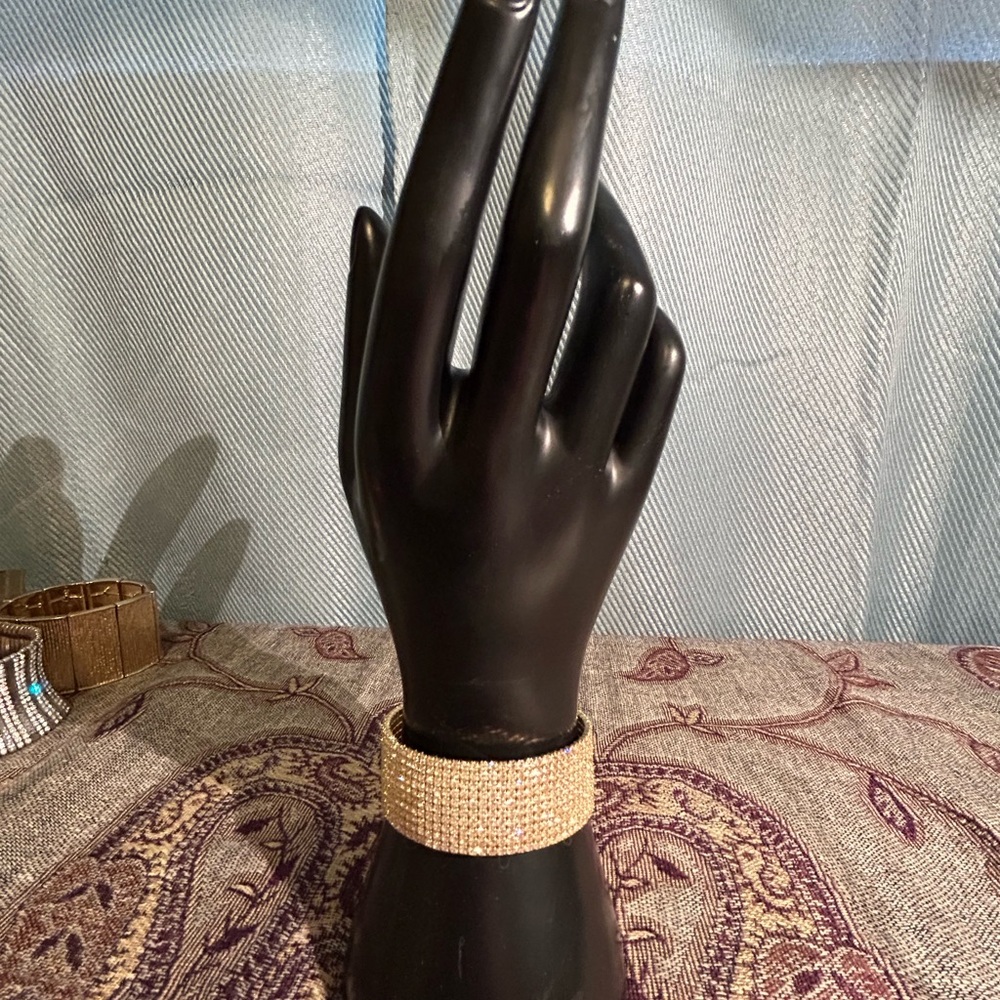 Beautiful gold toned wrap bracelet